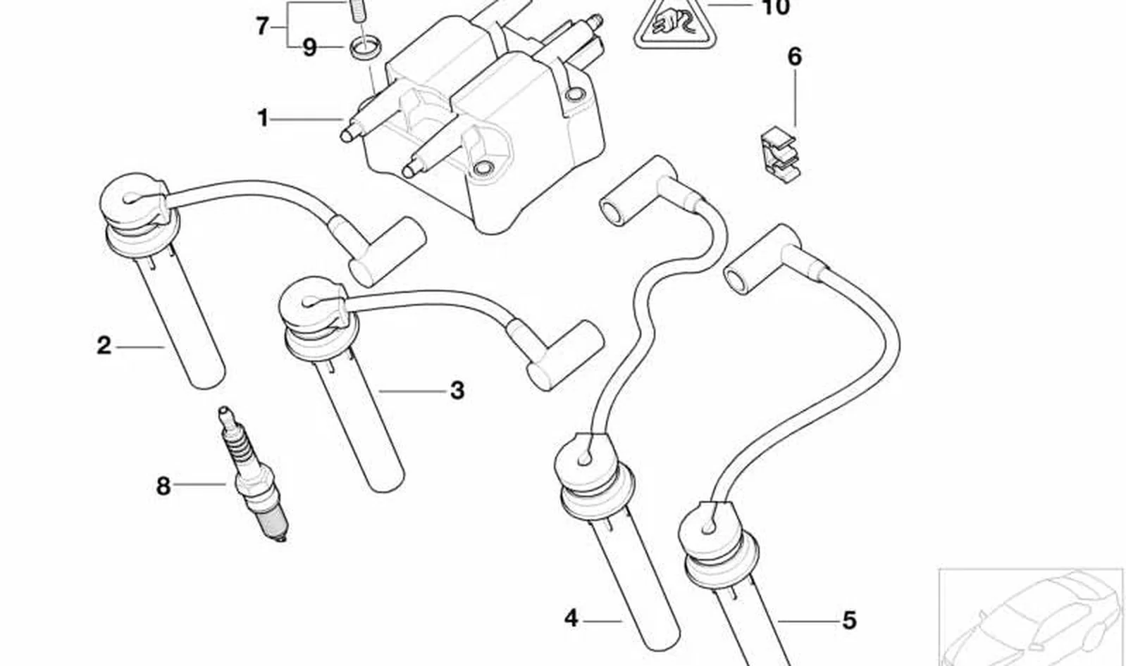 Abrazadera de cables OEM 07131487247 para MINI R50, R52, R53 Cooper, One, Cooper S... y más. Original MINI - Image 4
