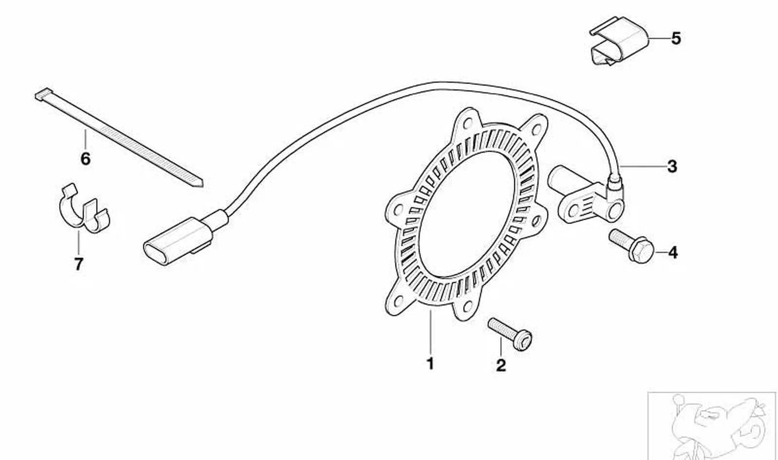 Abrazadera OEM 07147566122 para BMW Motorrad R1200GS, R1250GS, F800GS, K1600GT... y más. Original BMW Motorrad. - Image 3