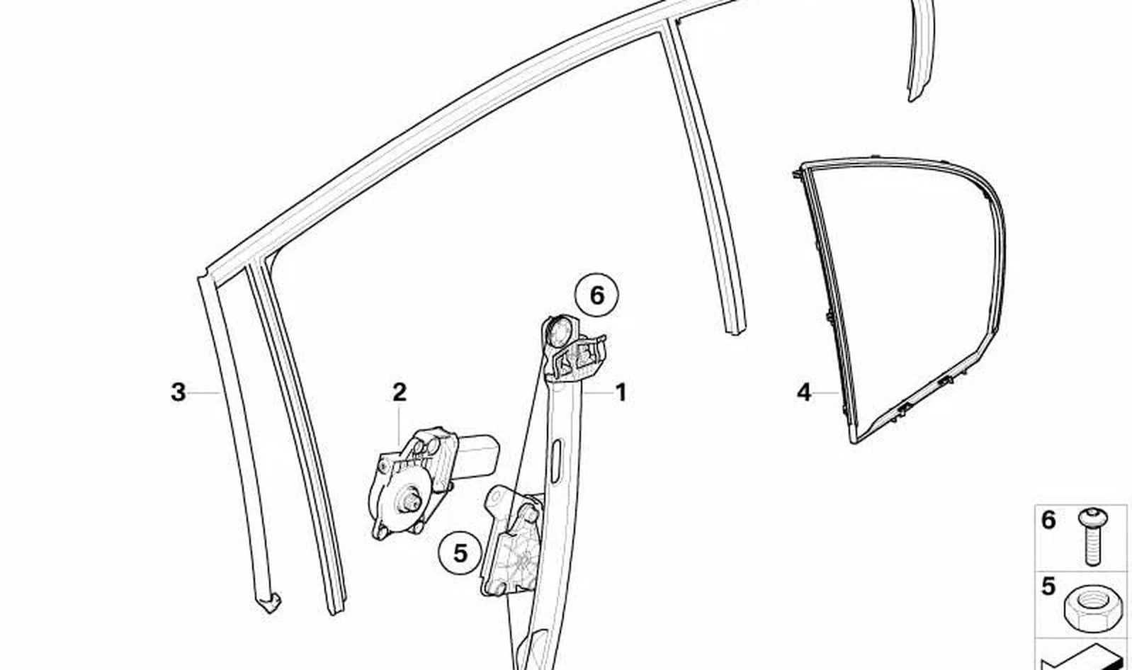 Accionamiento elevalunas trasero derecho OEM 67626927026 para BMW Serie 1 E87, Serie 3 E90, E91... y más. Original BMW. - Image 4