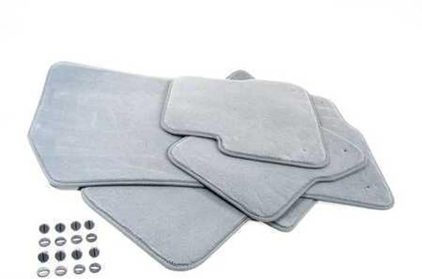 Alfombrillas de velours grises OEM 51477007314 para BMW Serie 3 E46 (11/1998 - 08/2006). Original BMW.