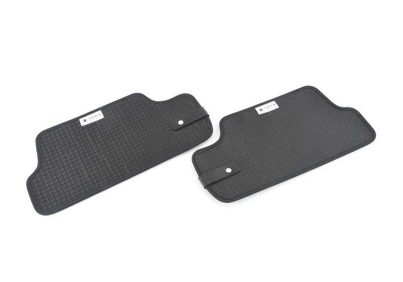 Alfombrillas traseras tejido Essential Black OEM 51472411344 para MINI Cabrio F57, F57 LCI, F67. Original MINI. - Image 3