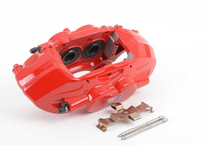 Alojamiento de pinza de freno M Performance delantero izquierdo OEM 34106875653 para BMW F20, F21, F22, F30, F32... y más. Original BMW. - Image 4