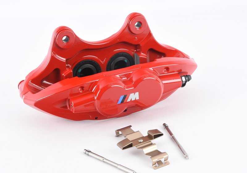 Alojamiento de pinza de freno M Performance delantero izquierdo OEM 34106875653 para BMW F20, F21, F22, F30, F32... y más. Original BMW. - Image 5