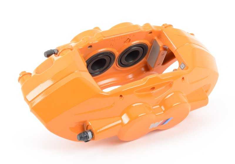Alojamiento de pinza de freno M Performance naranja izquierda OEM 34106875655 para BMW F20, F21, F22, F30, F32... y más. Original BMW. - Image 3