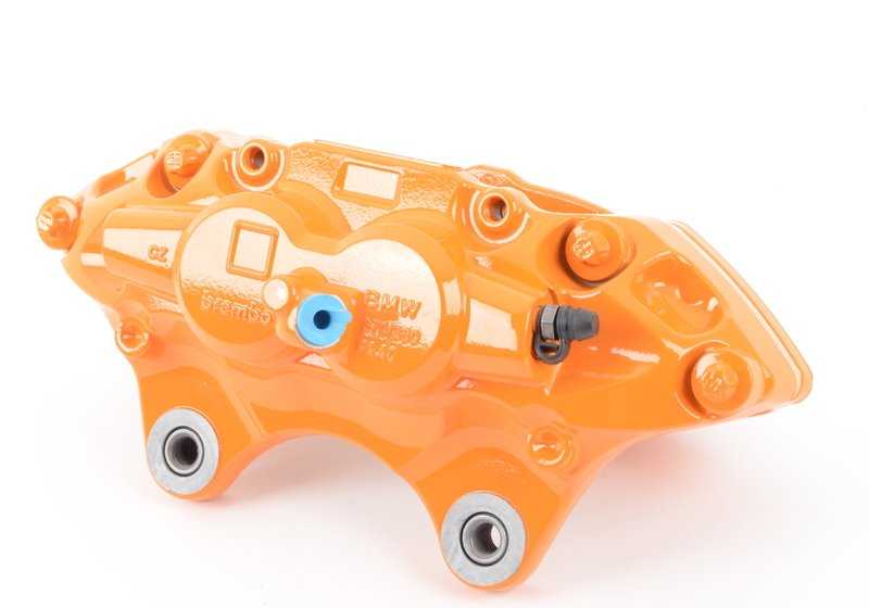 Alojamiento de pinza de freno M Performance naranja izquierda OEM 34106875655 para BMW F20, F21, F22, F30, F32... y más. Original BMW. - Image 4