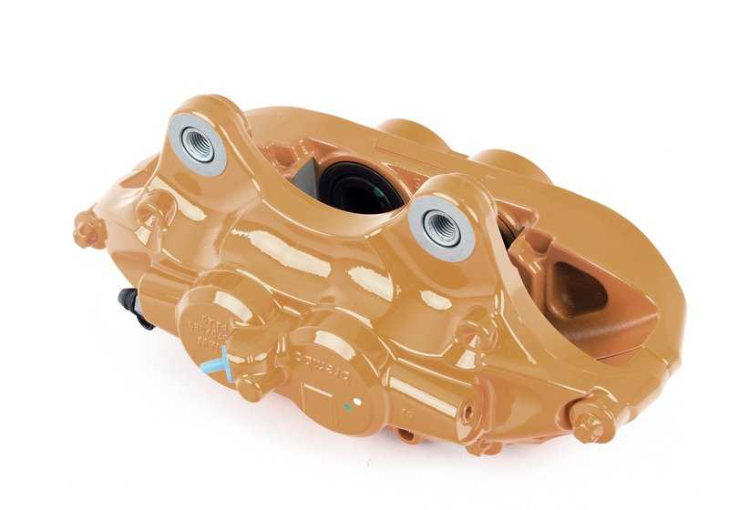 Alojamiento de pinza de freno M Performance naranja izquierda OEM 34106875655 para BMW F20, F21, F22, F30, F32... y más. Original BMW. - Image 6