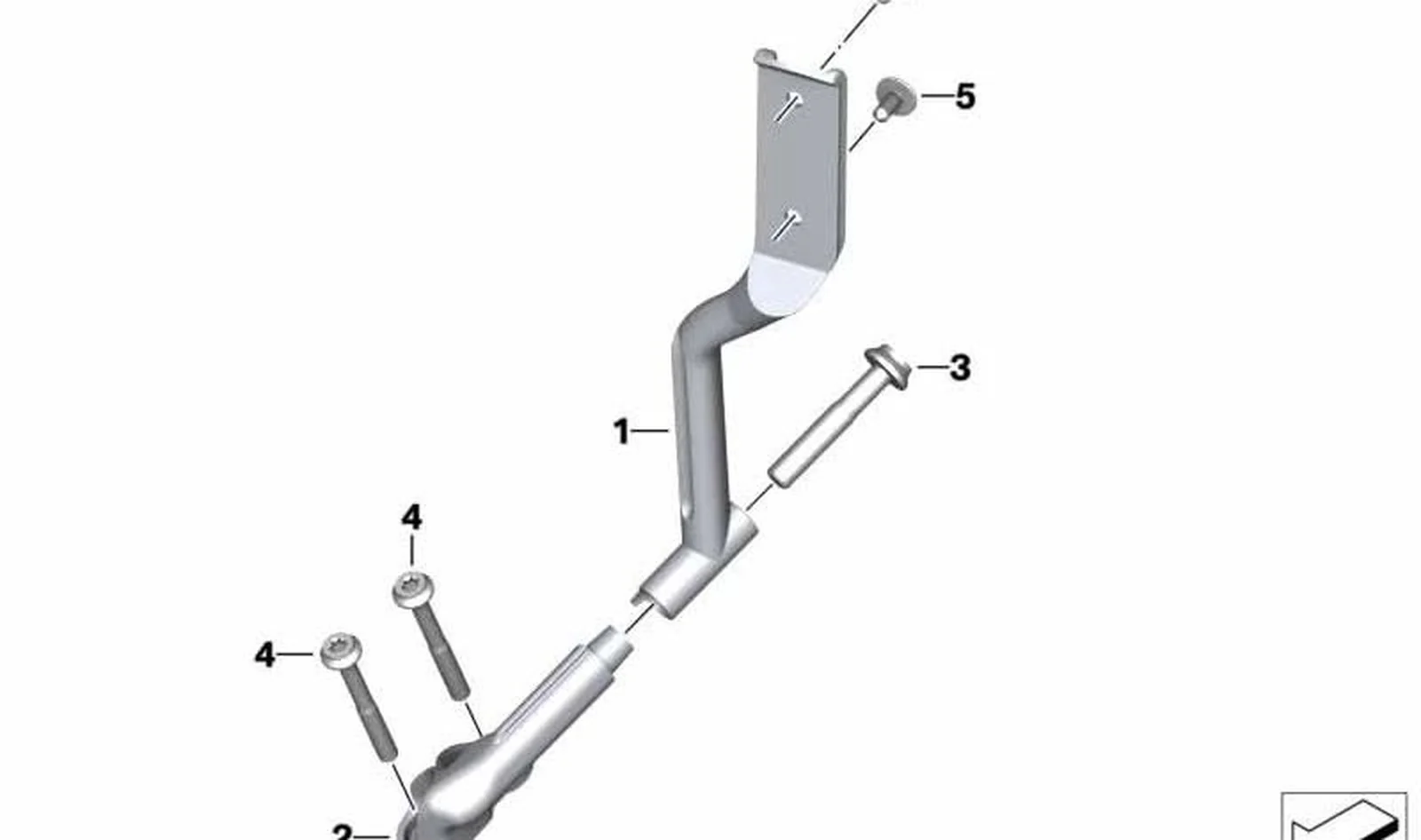 Alojamiento soporte luces contornos OEM 63178548568 para motos BMW R 1200 RT, R 1250 RT. Original BMW Motorrad.