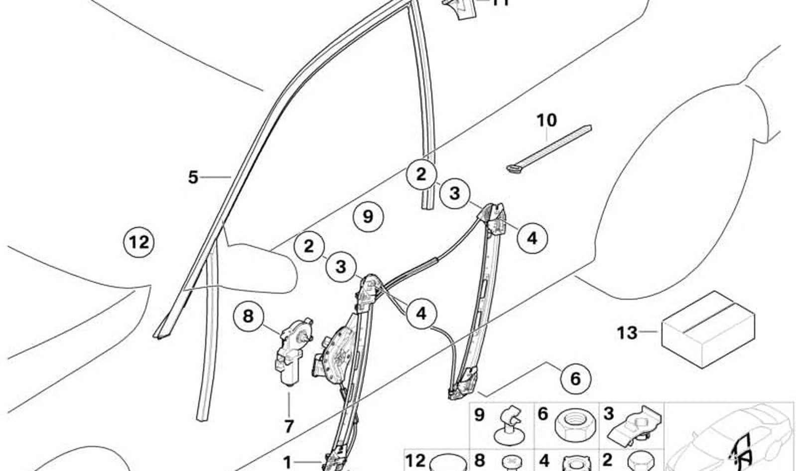 Alzacristales eléctrico delantero izquierdo OEM 51337020659 para BMW Serie 3 E46 (1998-2004). Original BMW. - Image 9