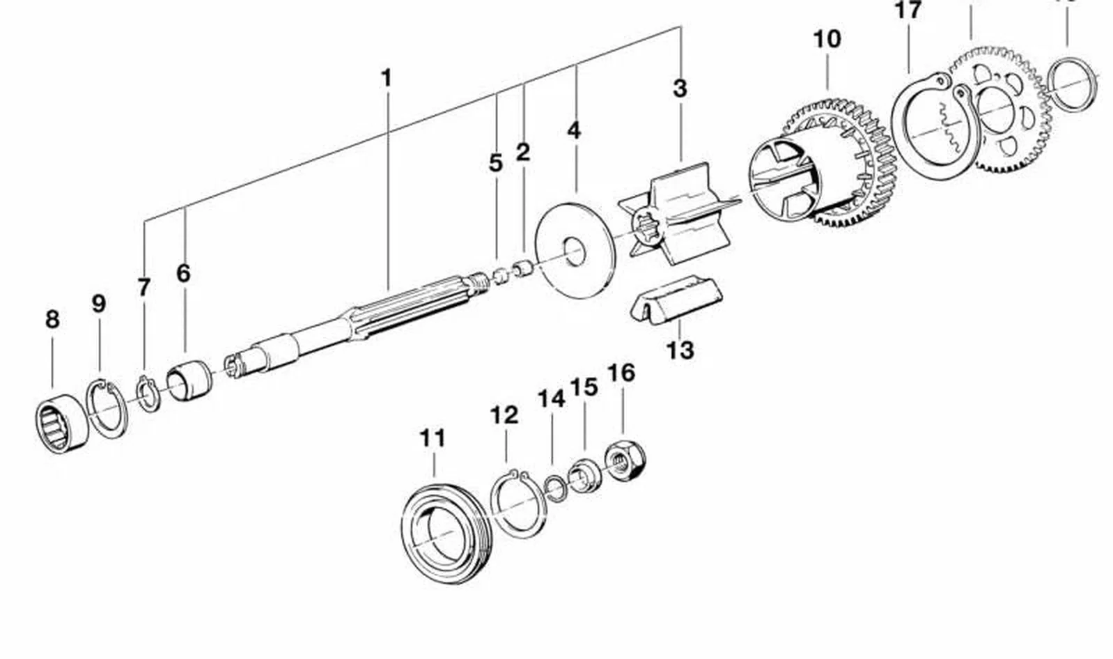 Amortiguador OEM 11211461541 para motos BMW K 1200 GT, K 1200 RS, K 1, K 100... y más. Original BMW Motorrad.