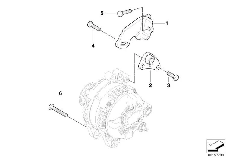 Angular de apoyo OEM 12317790876 para MINI One D R50 (03/2003 - 07/2006). Original MINI. - Image 2
