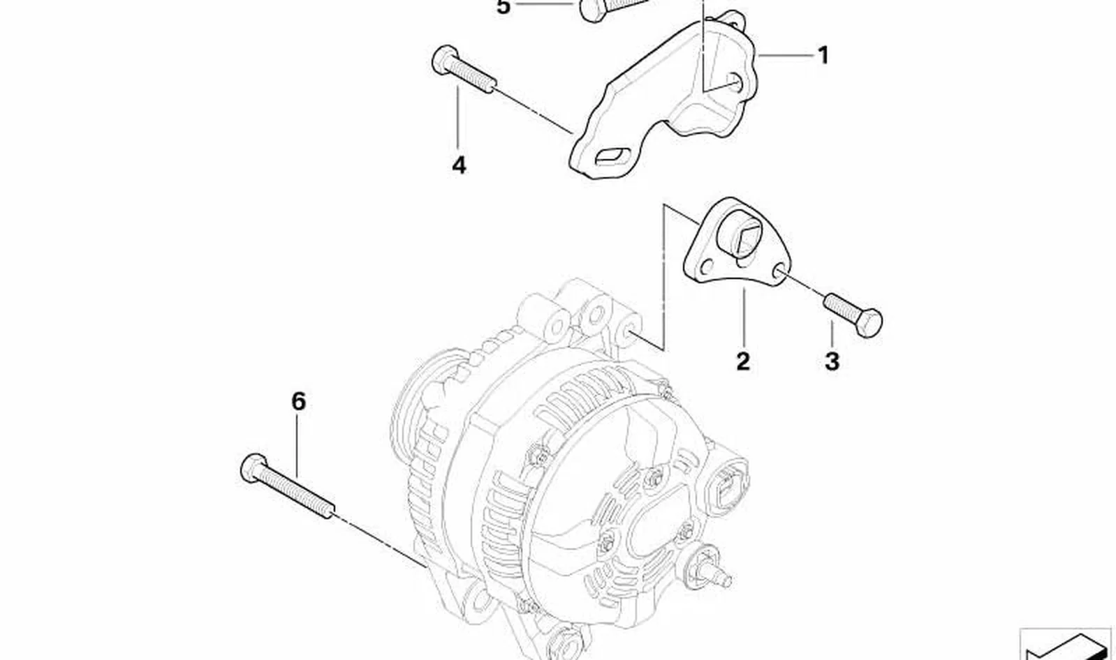 Angular de apoyo OEM 12317790876 para MINI One D R50 (03/2003 - 07/2006). Original MINI. - Image 3