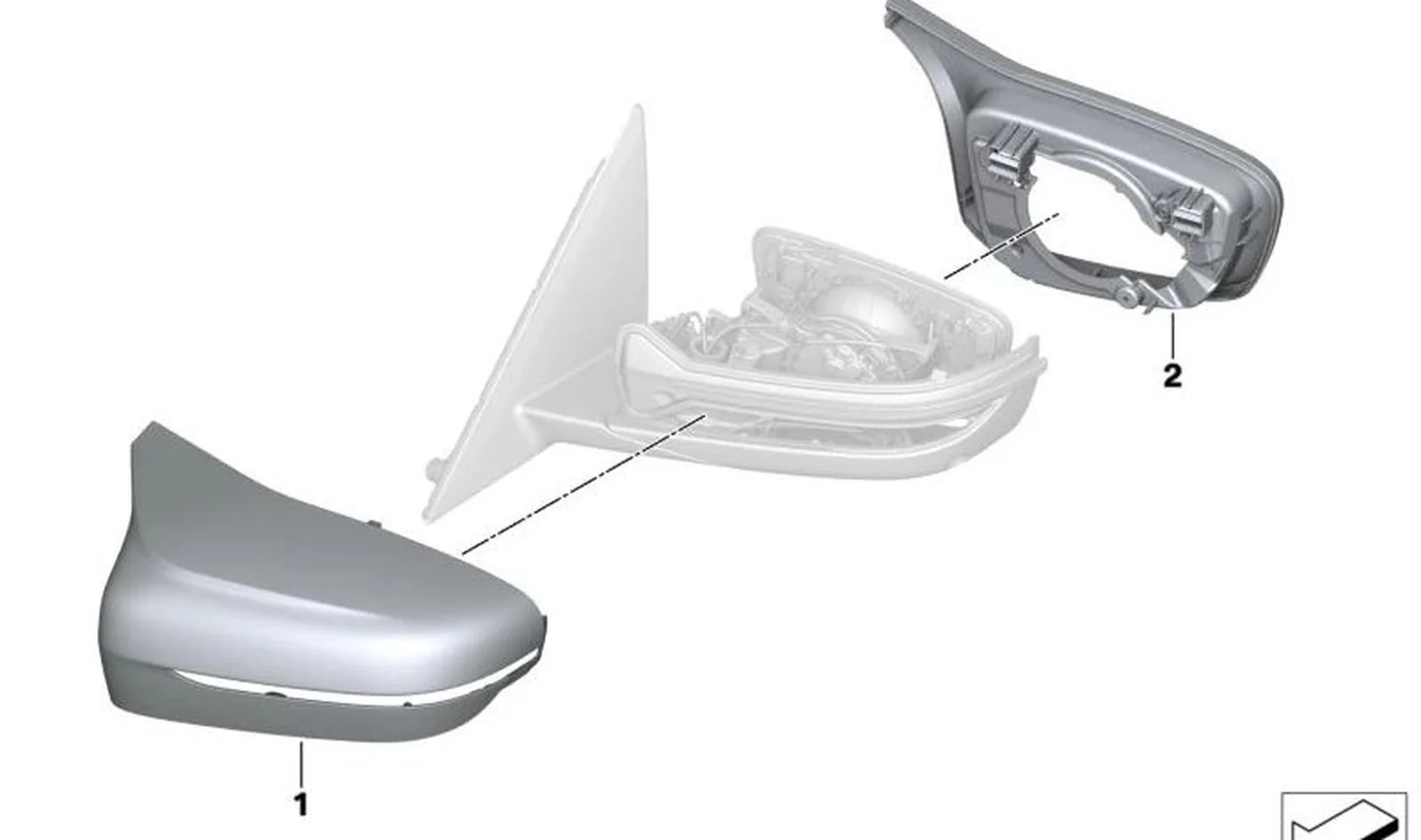 Anillo de retención izquierdo OEM 51168064655 para BMW Serie 5 F90 M5, G30, G31 Touring, Serie 7 G11, G12, Serie 8 G14, G15, G16... y más. Original BMW.