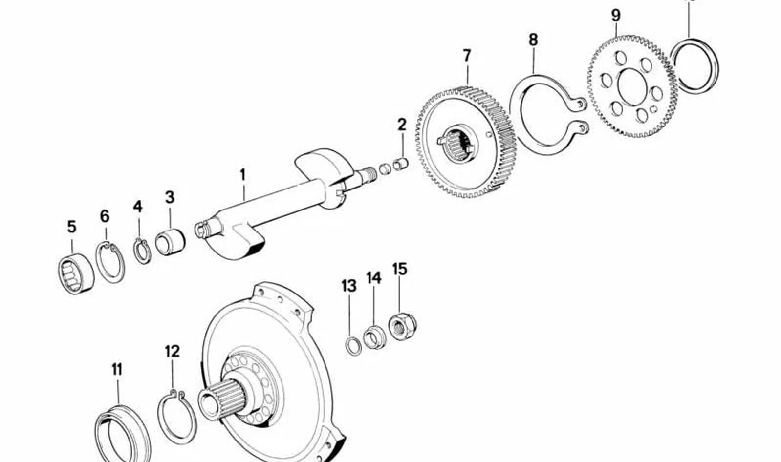 Anillo de seguridad OEM 11211461755 para motos BMW K1200GT, K1200RS, K75, K1, K100... y más. Original BMW Motorrad.