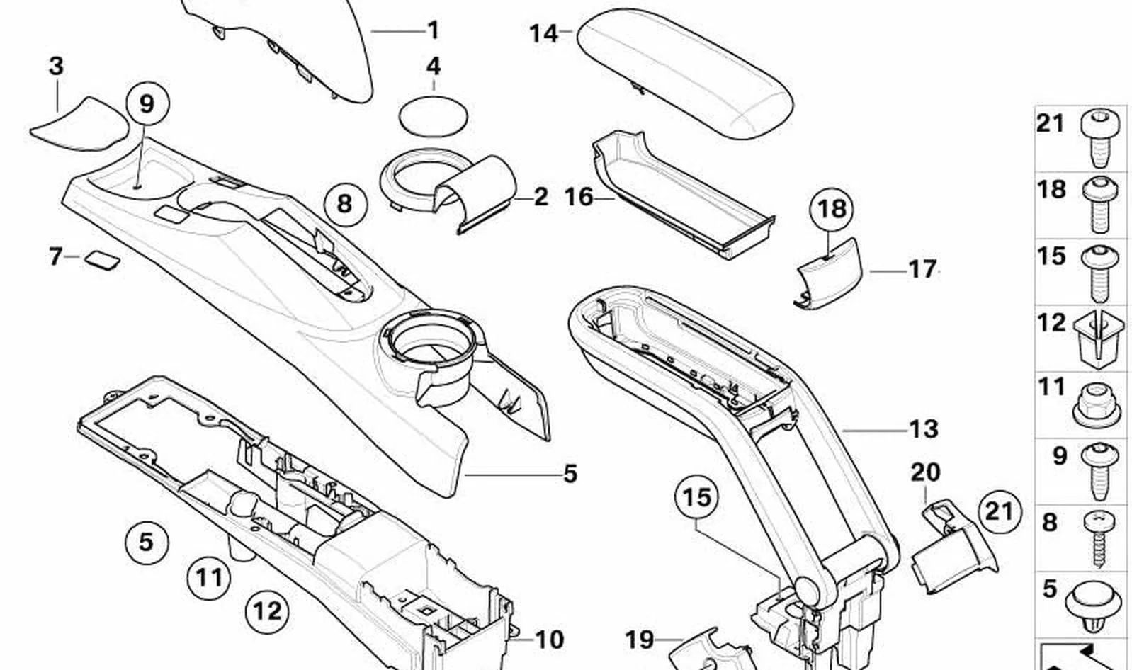 Anillo embellecedor consola freno de mano antracita OEM 51166958354 para MINI R50, R53, R52 Cabrio... y más. Original MINI. - Image 6