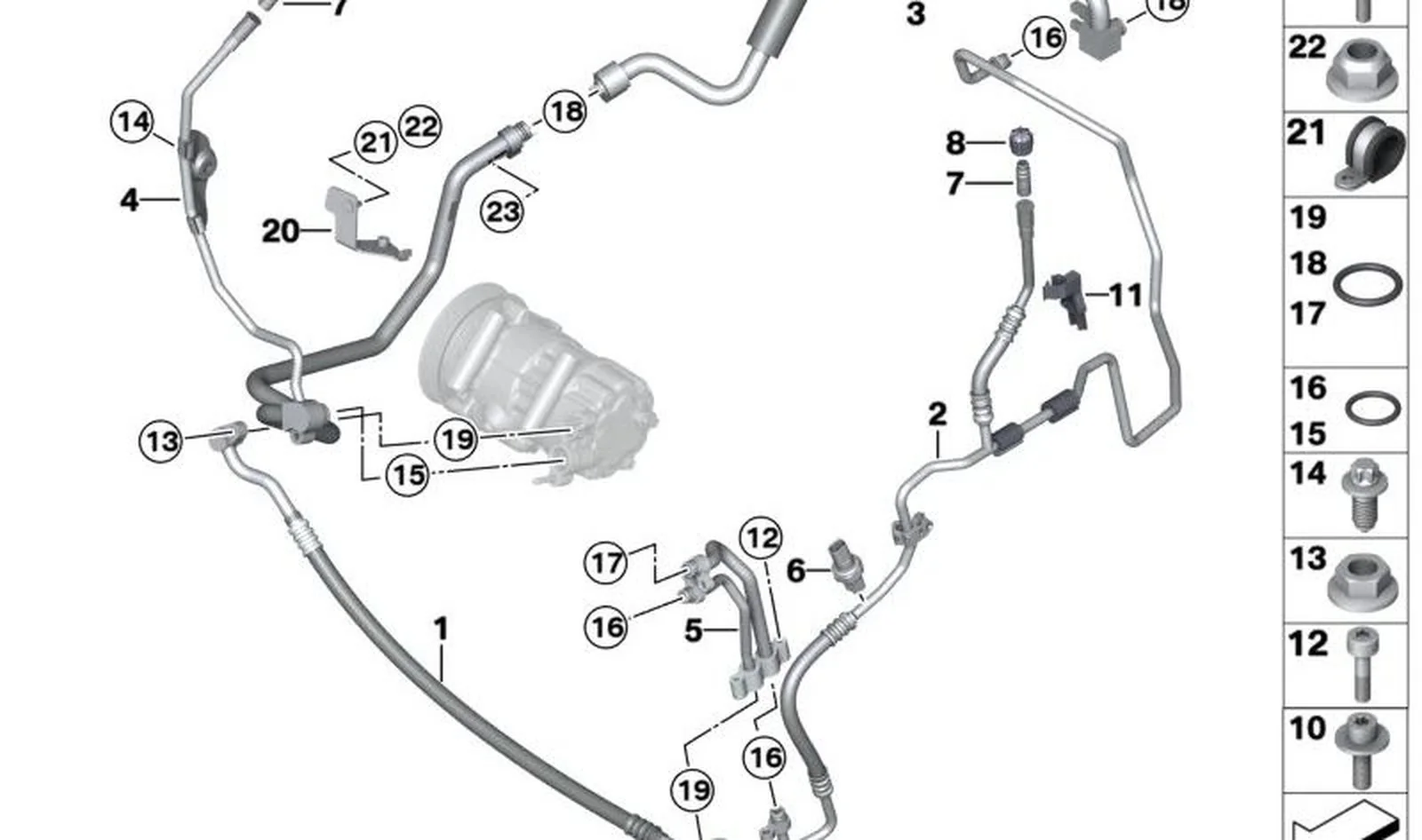 Anillo obturador OEM 07149197943 para MINI R56, R56 LCI, Clubman R55, Cabrio R57, Coupé R58, Roadster R59, Countryman R60, Paceman R61. Original MINI. - Image 2