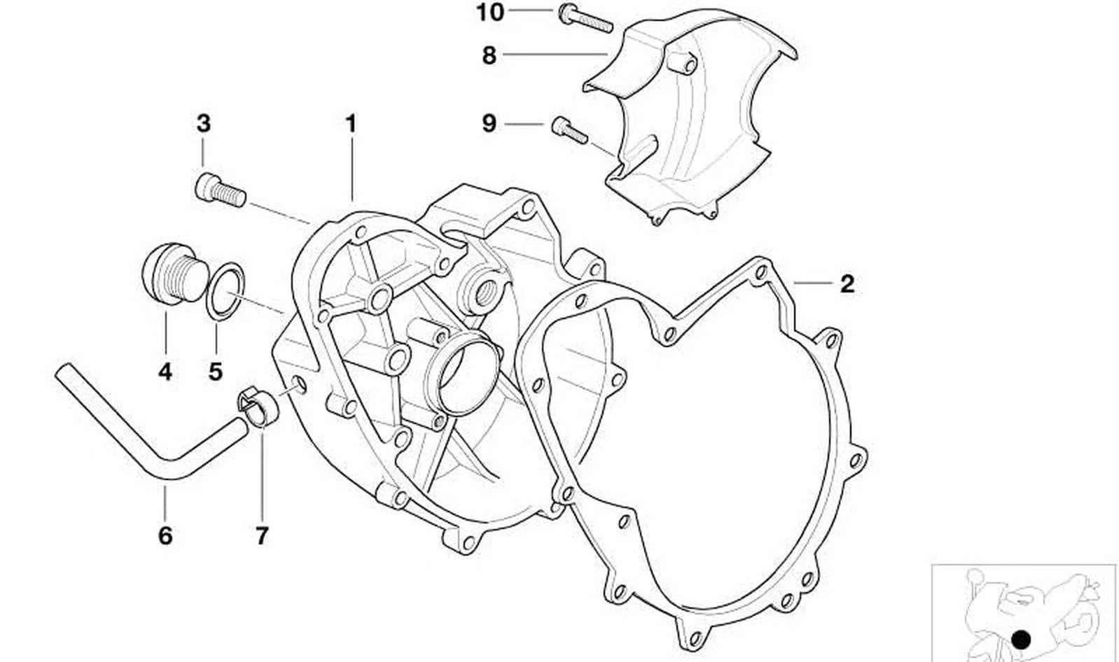 Anillo obturador toroidal OEM 11147700396 para motos BMW F 750 GS, F 850 GS, F 900 R, G 650 GS... y más. Original BMW Motorrad.