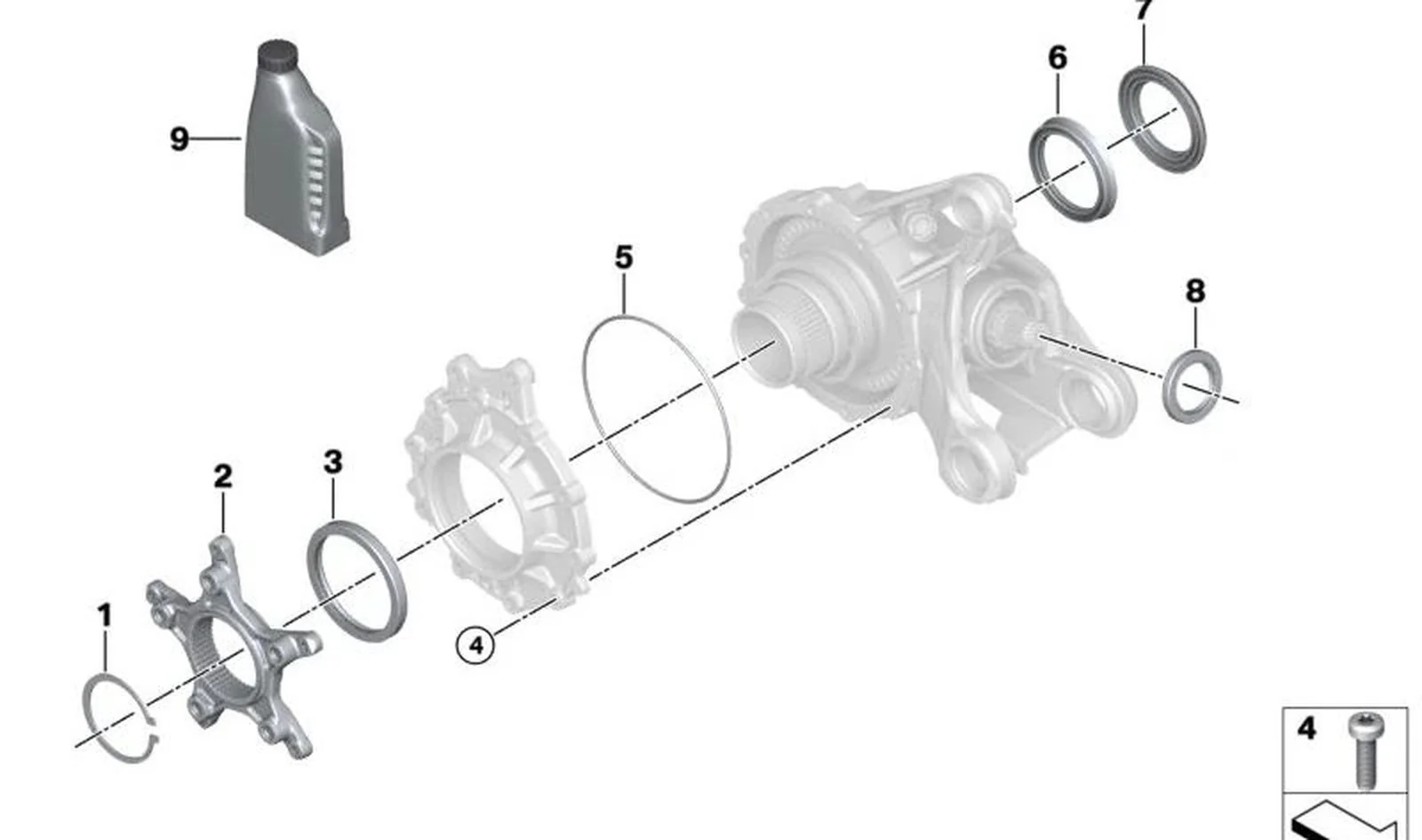 Anillo obturador toroidal OEM 33117695218 para motos BMW R 1300 GS, R 1200 GS, R 1250 GS, R 1200 RT, R 1250 RT, R nineT, K 1200 S, K 1300 S... y más. Original BMW Motorrad.