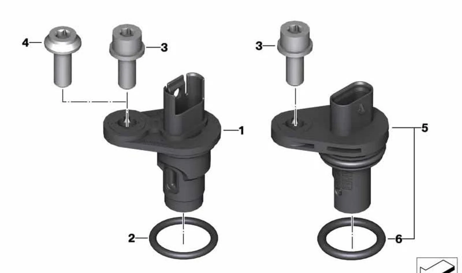 Anillo tórico sensor del árbol de levas OEM 12721540645 para motos BMW R nineT, R nineT Pure, R nineT Scrambler, R nineT Racer, R nineT Urban G/S... y más. Original BMW Motorrad.