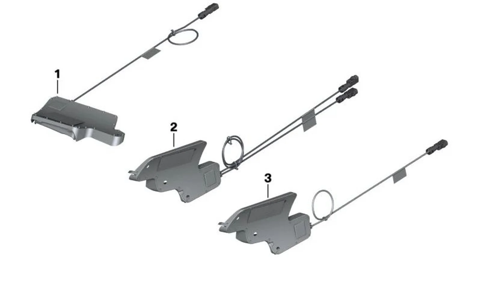 Antena láminas AM/FM OEM 65218406329 para motos BMW R1200RT, R1250RT. Original BMW Motorrad.