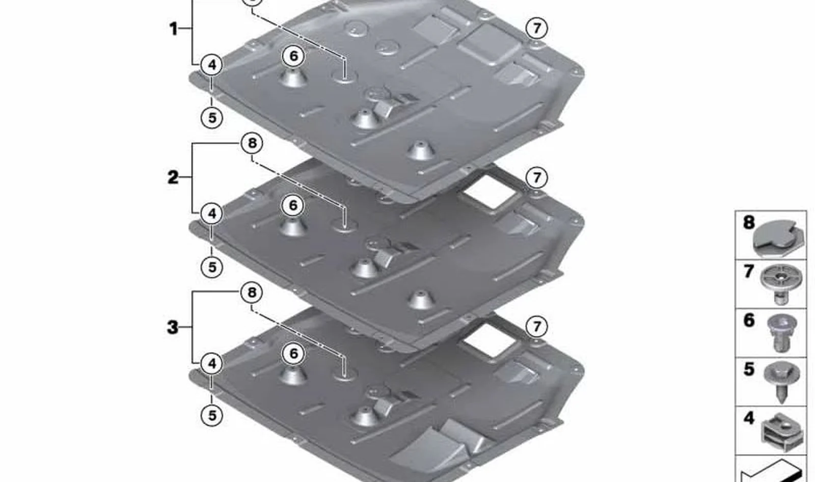 Apantallado compartimiento motor OEM 51758491847 para MINI F56 BEV, F56 BEV LCI, Cabrio F57 BEV... y más. Original MINI. - Image 2