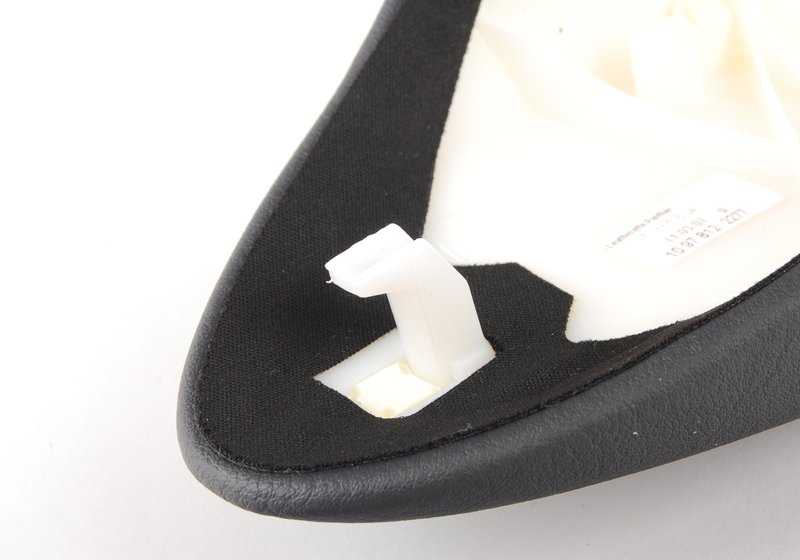Apoyabrazos de cuero artificial derecho Panther Black OEM 51417133516 para MINI R50, R53, Cabrio R52. Original MINI. - Image 4