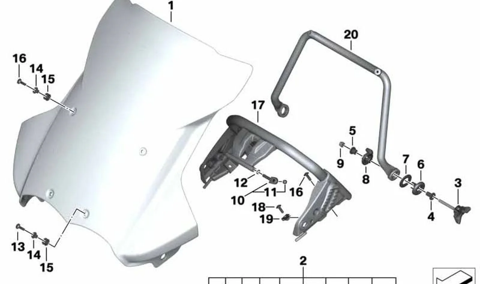 Arandela dentada derecha OEM 46637653078 para BMW Motorrad R1200GS, R1200GS Adventure. Original BMW Motorrad.