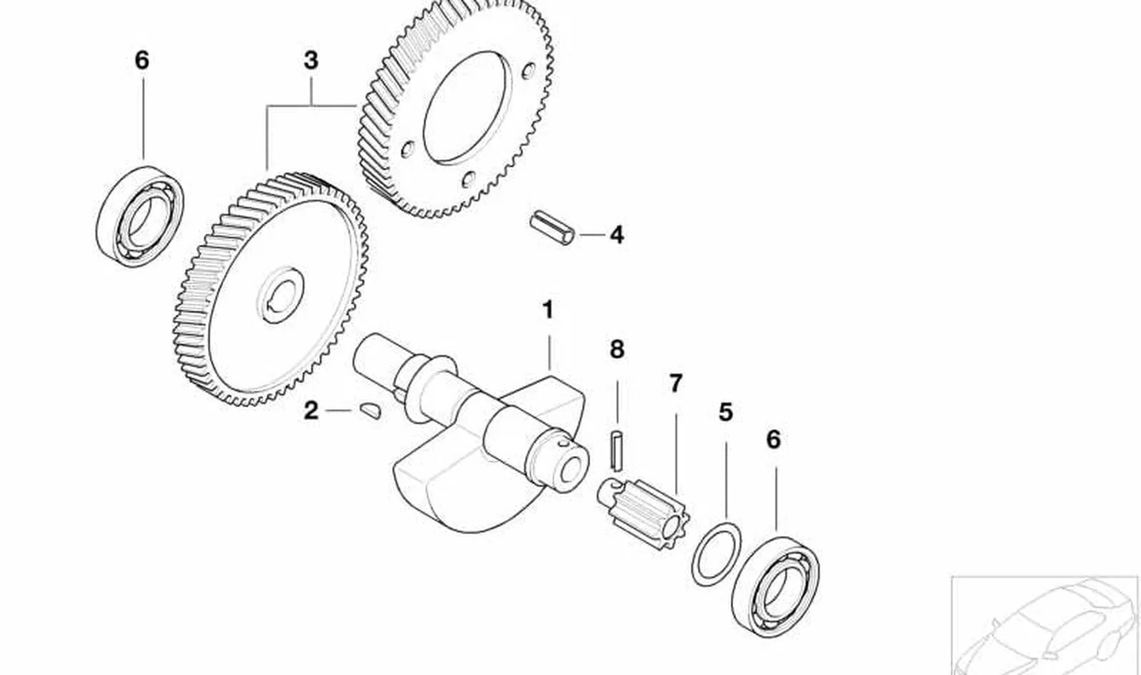 Arandela distanciadora OEM 11277700124 para motos BMW G 650 X, G 650 GS, G 650 GS Sertão. Original BMW Motorrad.