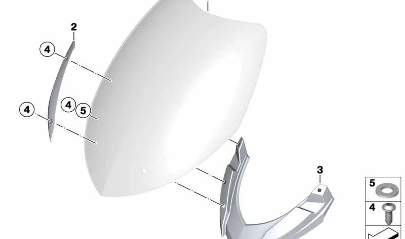 Arandela OEM 07119901525 para motos BMW R 900 RT, R 1200 RT, R 850 C, R 1200 C... y más. Original BMW Motorrad.
