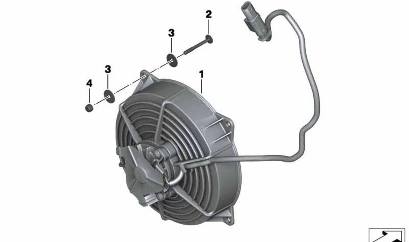 Arandela OEM 17118534946 para motos BMW C 600 Sport, C 650 Sport, C 650 GT. Original BMW Motorrad.