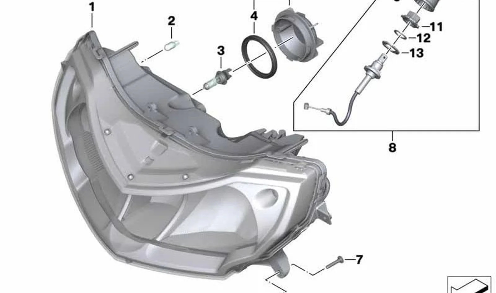 Arandela OEM 63122306991 para motos BMW K1200LT, R1200RT, R1150RT... y más. Original BMW Motorrad.