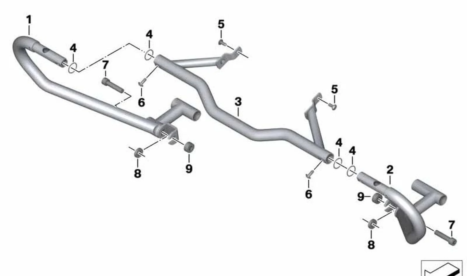 Arandela plástica OEM 46637701206 para motos BMW R1200GS, R1200GS Adventure. Original BMW Motorrad.