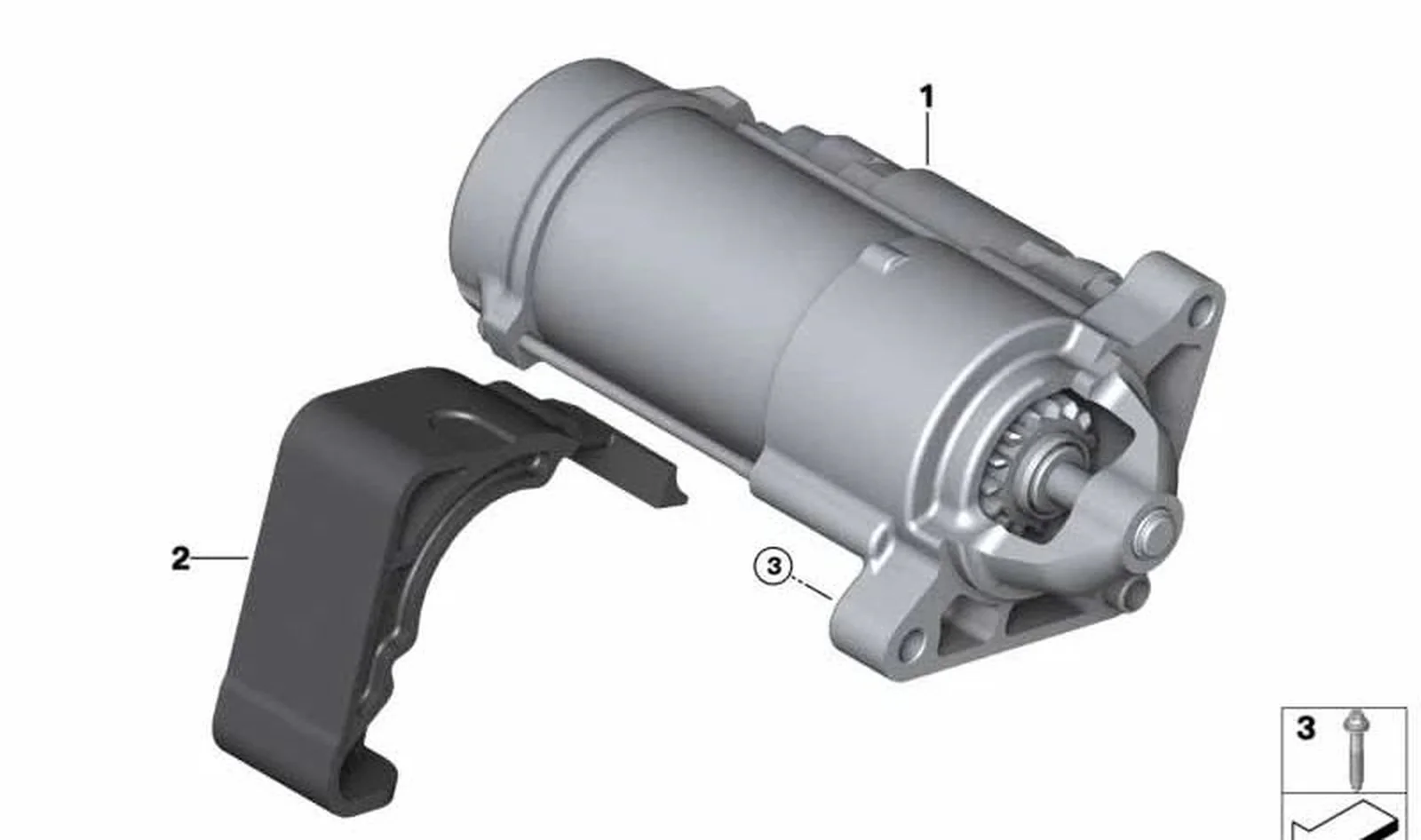 Arrancador OEM 12418580389 para BMW 1er F40, 2er F44, X1 F48, X2 F39 y MINI F56, F55, Clubman F54, Cabrio F57, Countryman F60... y más. Original BMW y MINI. - Image 3