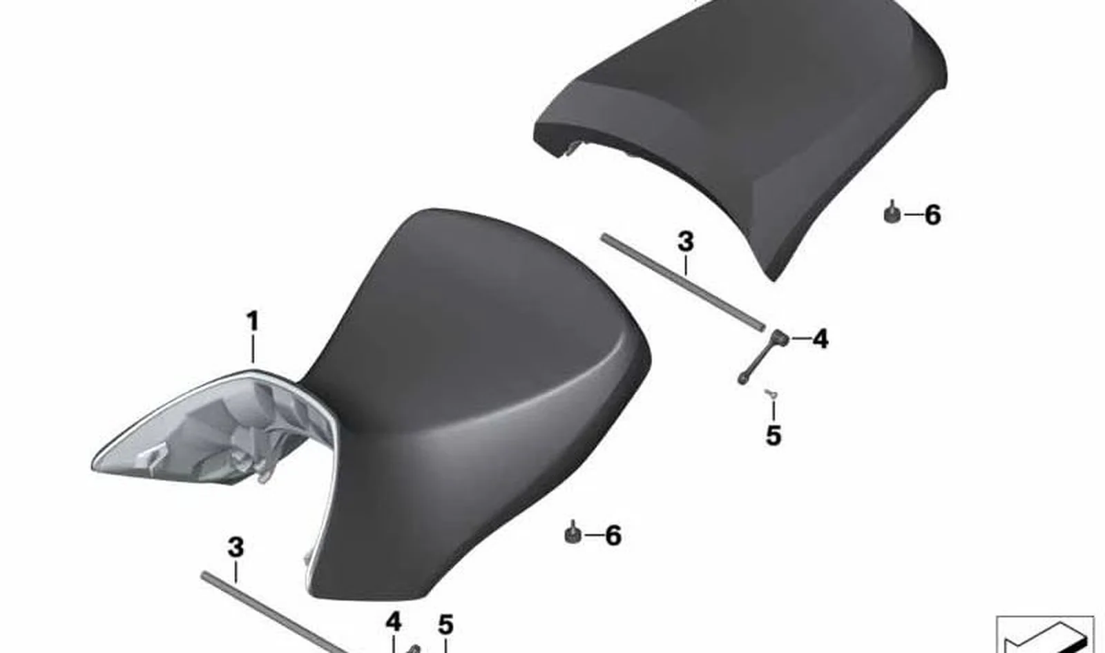 Asiento delantero oliv-grau/negro OEM 52538536122 para BMW R1200GS Adventure K25 (10/2008-07/2013). Original BMW Motorrad.