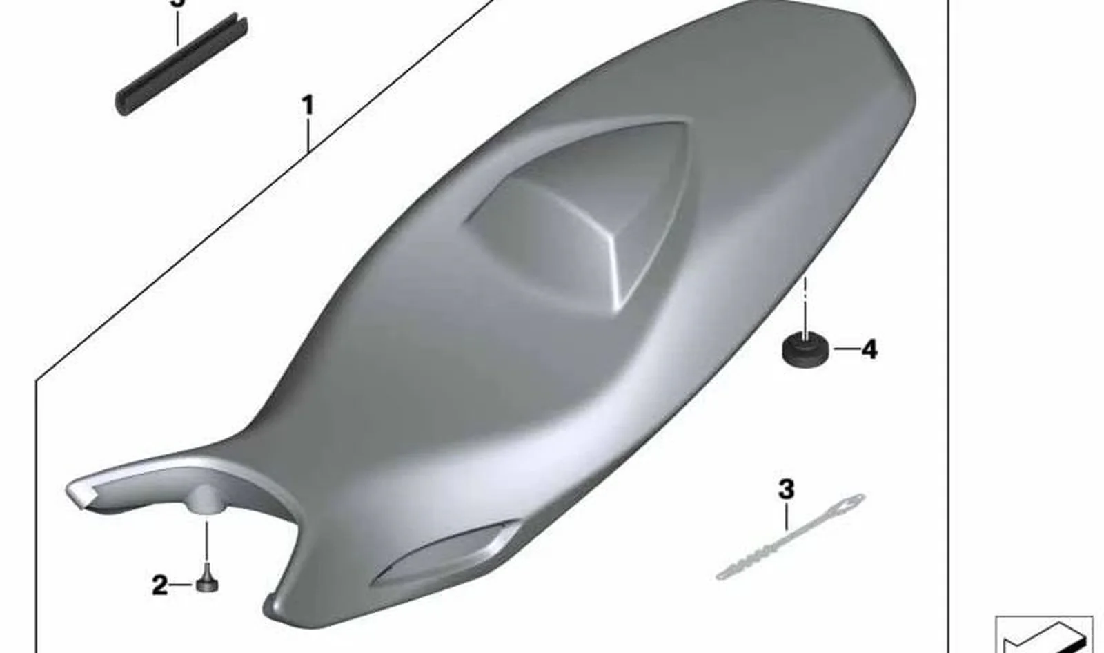 Banco de asiento negro OEM 52538528620 para motos BMW F800GT, F800S, F800ST. Original BMW Motorrad.