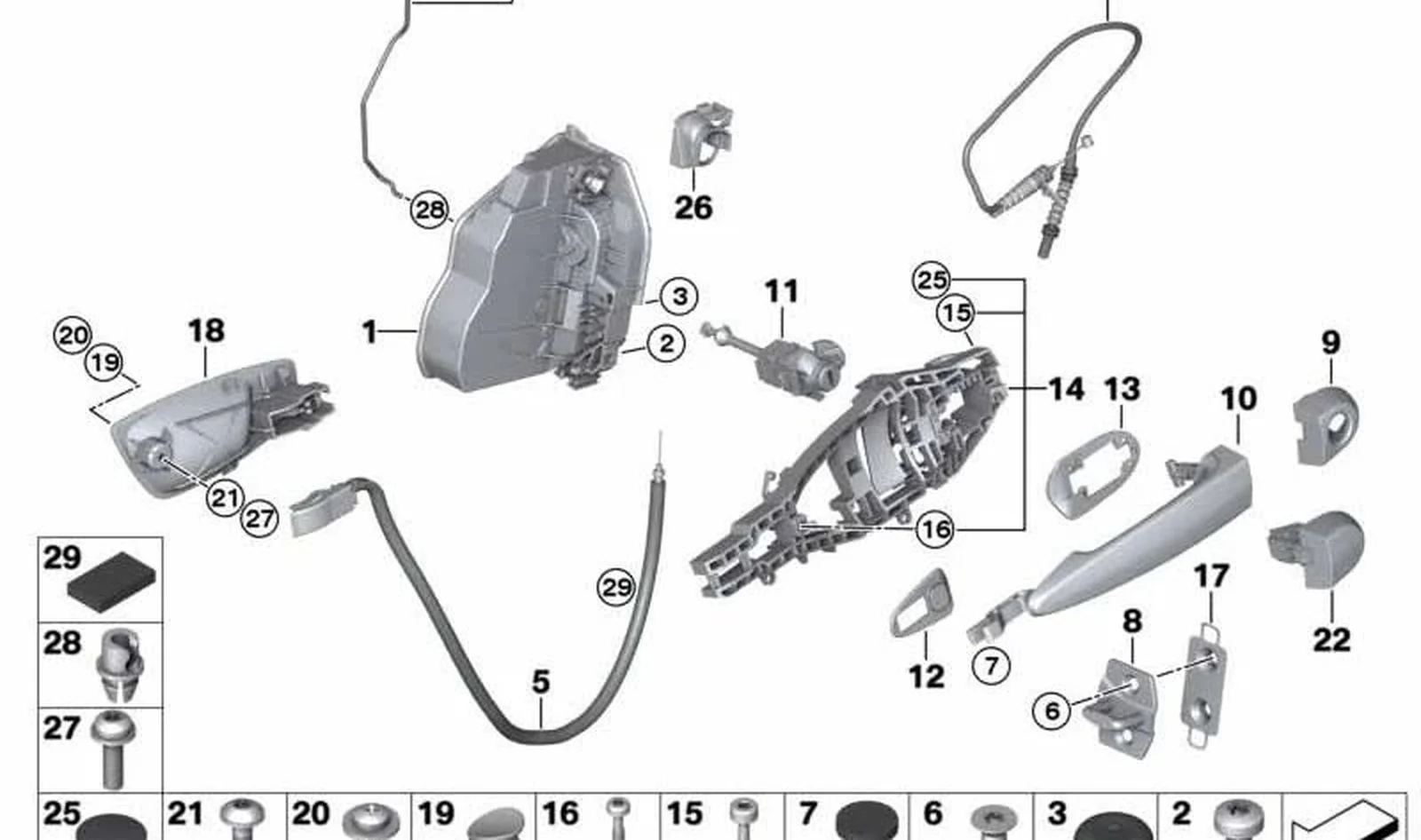 Barra de accionamiento puerta delantera izquierda OEM 51217059905 para BMW E90, E91, E90 LCI, E91 LCI. Original BMW. - Image 4