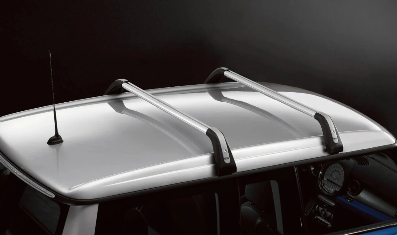 Barras portaequipajes de techo (base portadora) OEM 82712149225 para MINI R56, R56 LCI, Clubman R55, Clubman R55 LCI. Original MINI. - Image 41