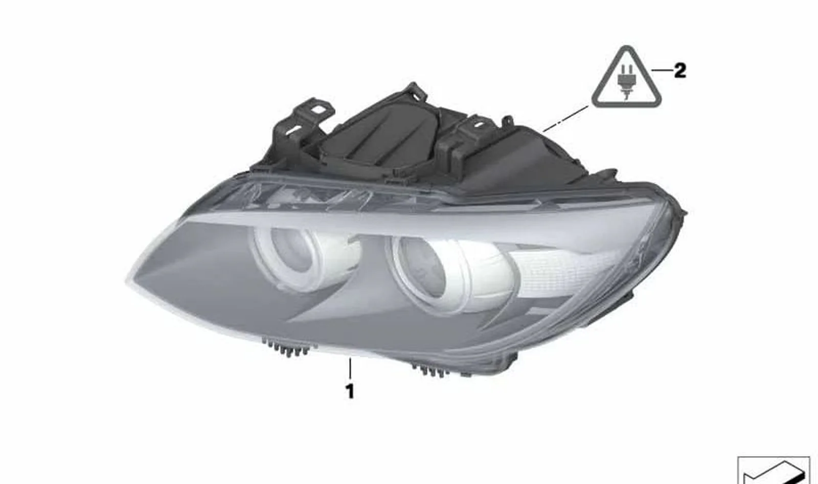 Bifaro de Bi-xenón izquierdo OEM 63117182507 para BMW E90, E92, E93, M3... y más. Original BMW.