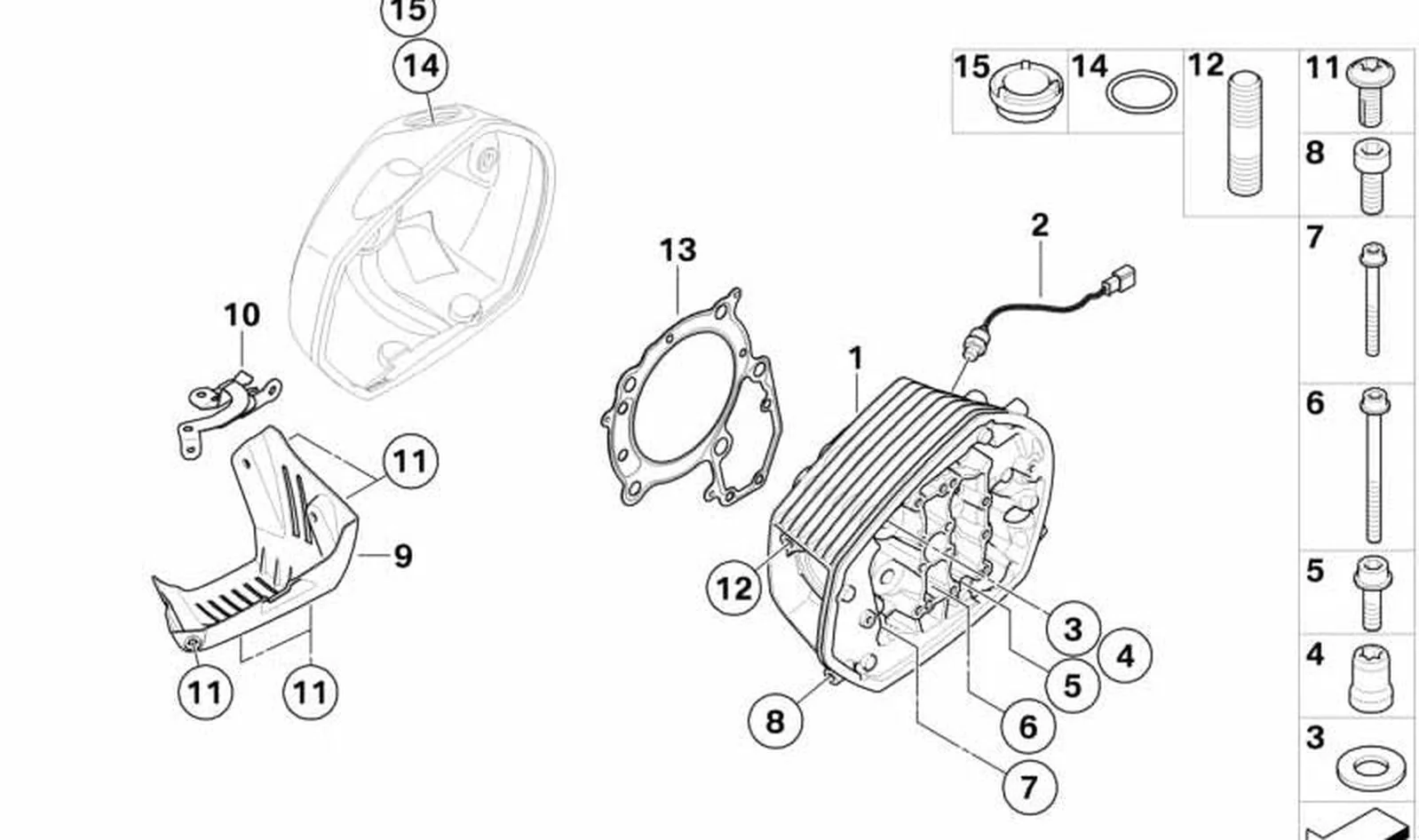 Bobina de encendido OEM 12137709442 para motos BMW R1200GS, R1200RT, HP2 Sport... y más. Original BMW Motorrad.