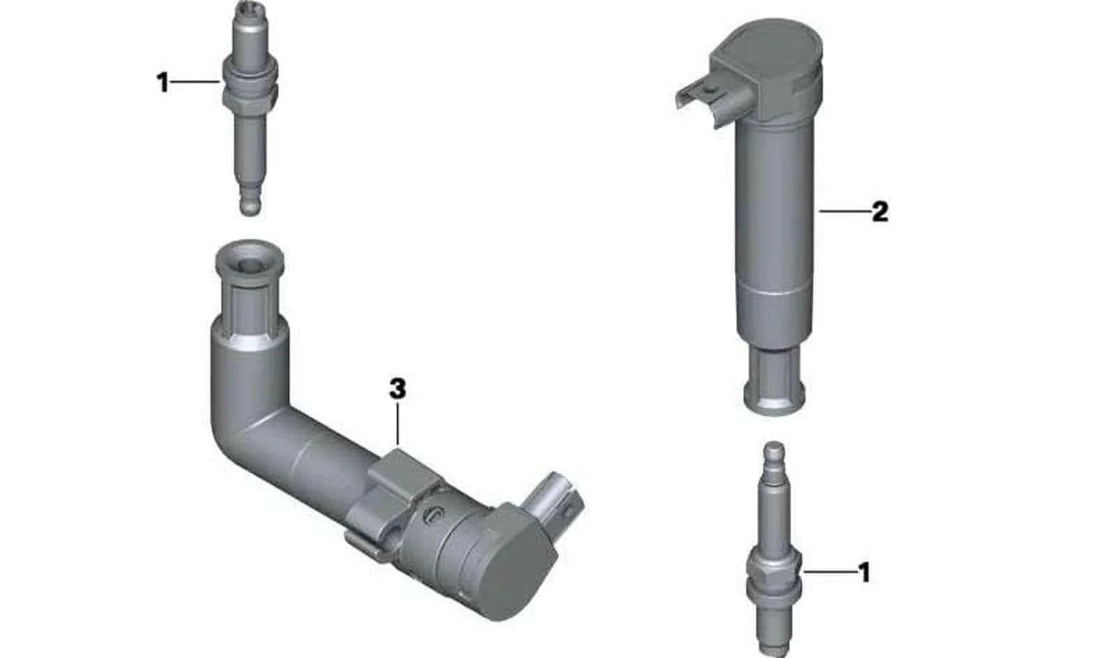 Bobina de encendido OEM 12139443112 para motos BMW R nineT, R nineT Pure, R nineT Scrambler, R nineT Urban G/S. Original BMW Motorrad.