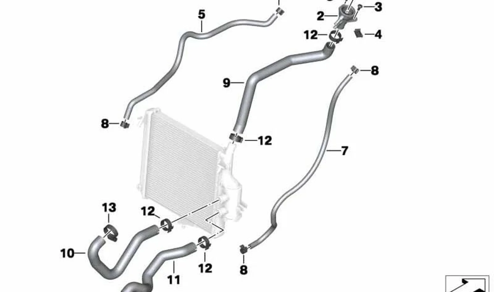 Boca de llenado OEM 17128527086 para BMW Motorrad C 600 Sport, C 650 GT. Original BMW Motorrad.
