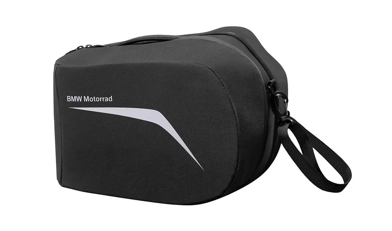 Bolsa interior izquierda para maleta de viaje negra OEM 77498534714 para motos BMW F 800 GT, F 800 R... y más. Original BMW Motorrad.