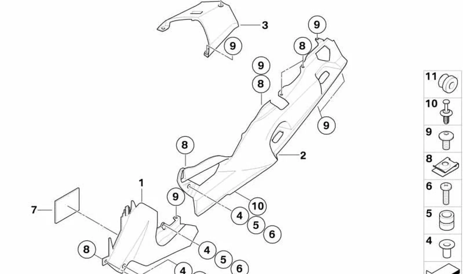 Boquilla OEM 46637696129 para motos BMW K1200 GT, K1300 GT. Original BMW Motorrad.