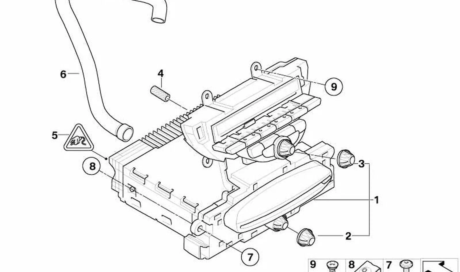 Botón de control OEM 65123448286 para MINI R56, R56 LCI, Clubman R55, Clubman R55 LCI, Cabrio R57, Cabrio R57 LCI. Original MINI. - Image 3