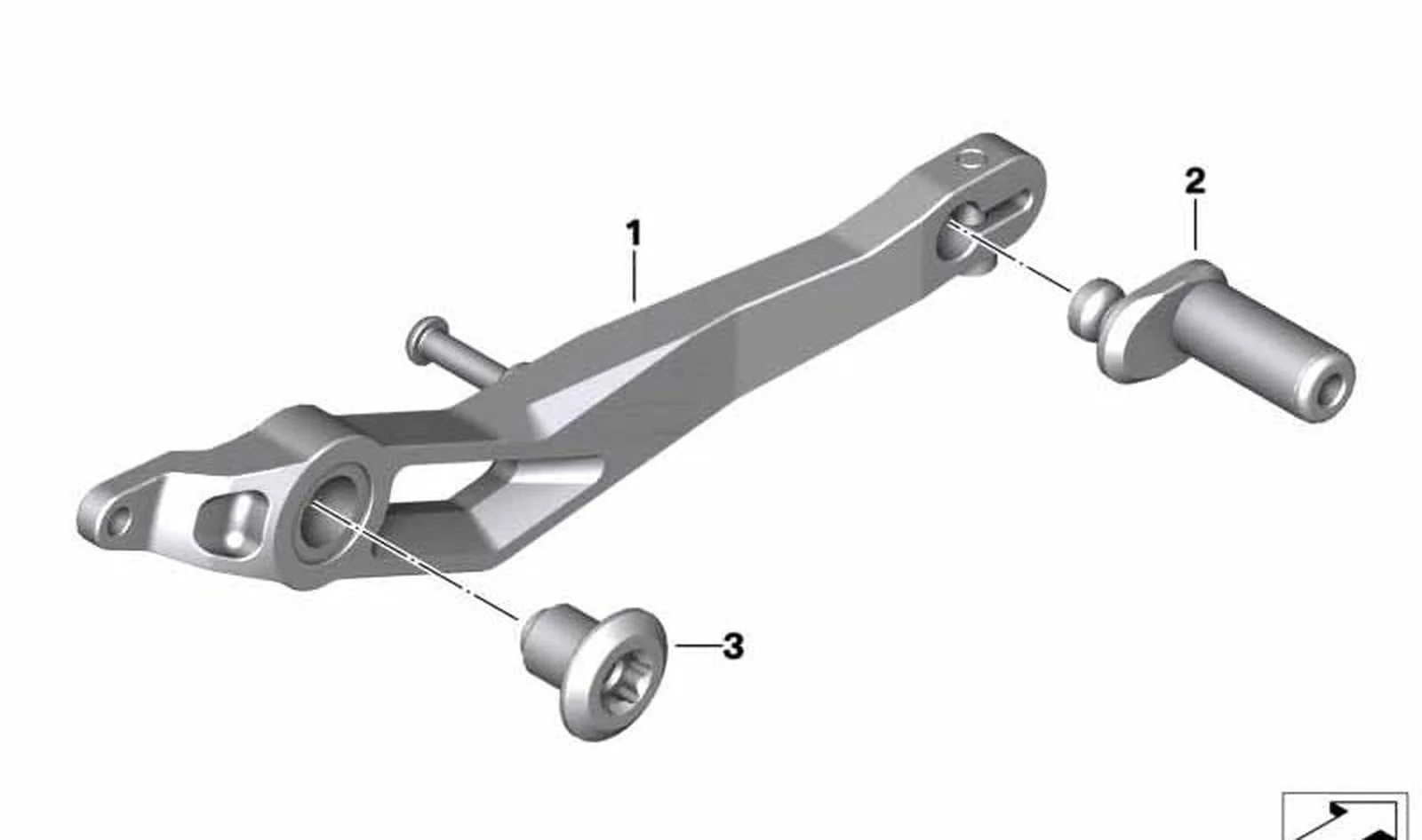 Bulón cojinete OEM 46719467065 para motos BMW R 1200 GS, R 1250 GS, R 1200 GS Adventure, R 1250 GS Adventure, R 1200 R, R 1250 R, R 1200 RS, R 1250 RS. Original BMW Motorrad.
