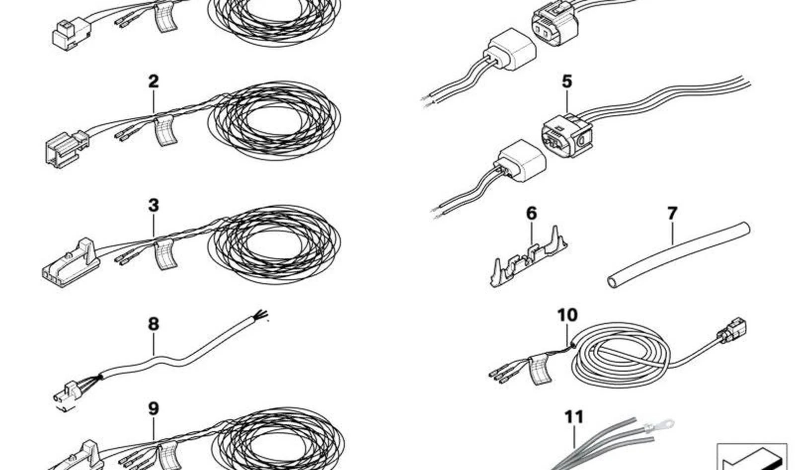 Cable de repuesto airbag cabeza ITS/mando OEM 61119147315 para MINI R50, R53, R56, Clubman R55, Cabrio R52, Coupé R58, Roadster R59... y más. Original MINI. - Image 3