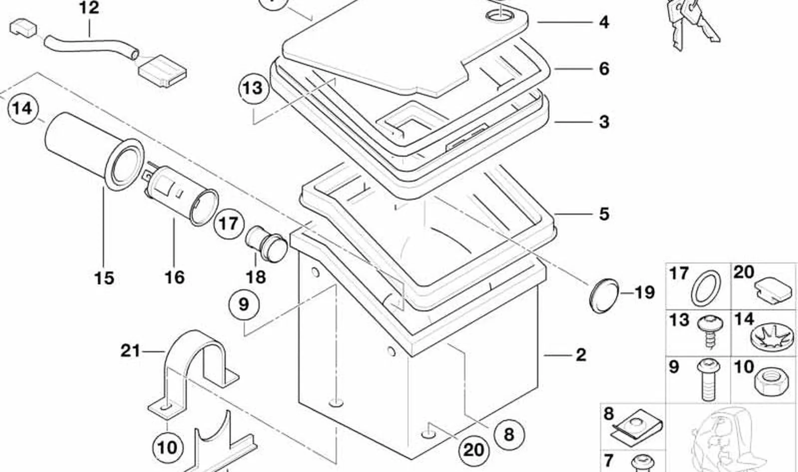 Caja de contacto OEM 61346973037 para MINI R56, F56, Clubman R55, Cabrio R57... y más. Original MINI. - Image 2