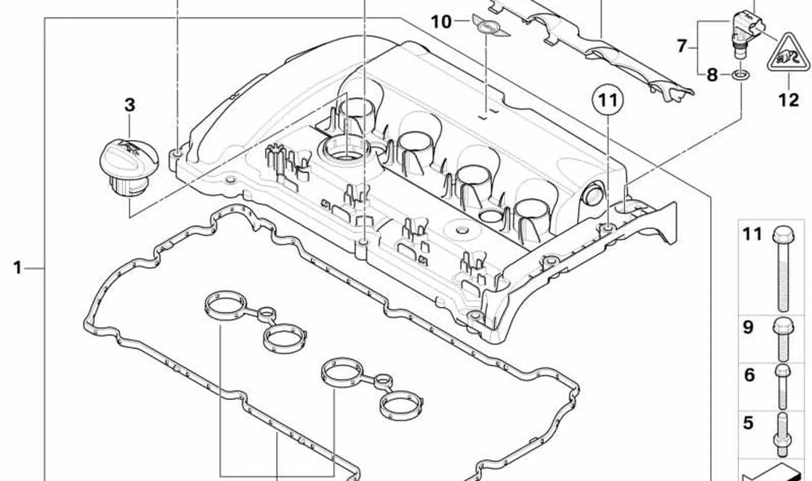 Caja de enchufe de 3 polos OEM 12527590939 para MINI R56, R56 LCI, Clubman R55, Cabrio R57, Coupé R58, Roadster R59, Countryman R60... y más. Original MINI. - Image 4