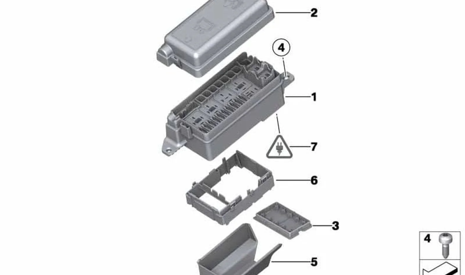 Caja para cortacircuitos OEM 61146906548 para MINI R56. Original MINI. - Image 2