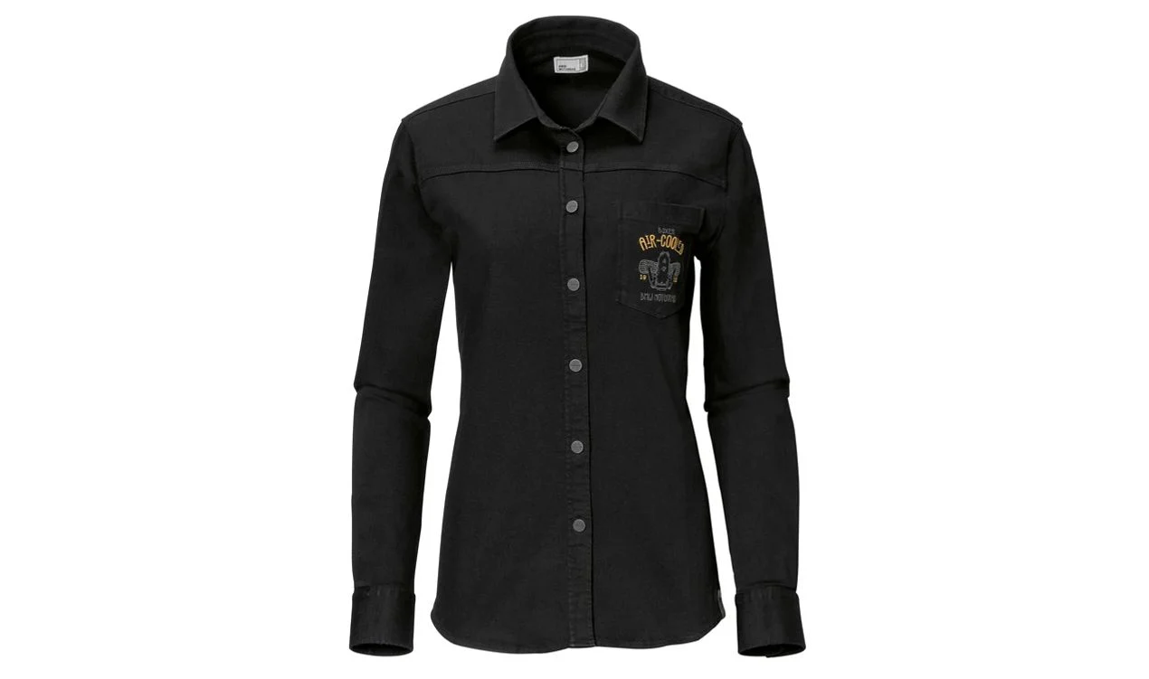 Camisa vaquera gris oscuro talla XXL OEM 76617109914 para BMW Motorrad. Original BMW Motorrad.