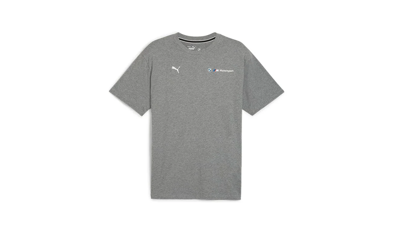 Camiseta BMW M Motorsport MMS ESS+ Logo gris talla M OEM 80145B5D094 válido para BMW. Original BMW.